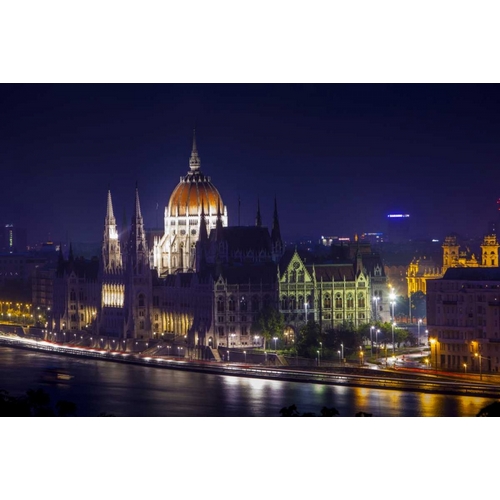 Hungary, Budapest Parliament Building at night